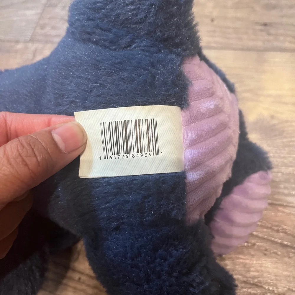 Russ Jazwares‎ Navy Blue Dragon Plush Metallic Pink Wings Purple Corduroy Belly
